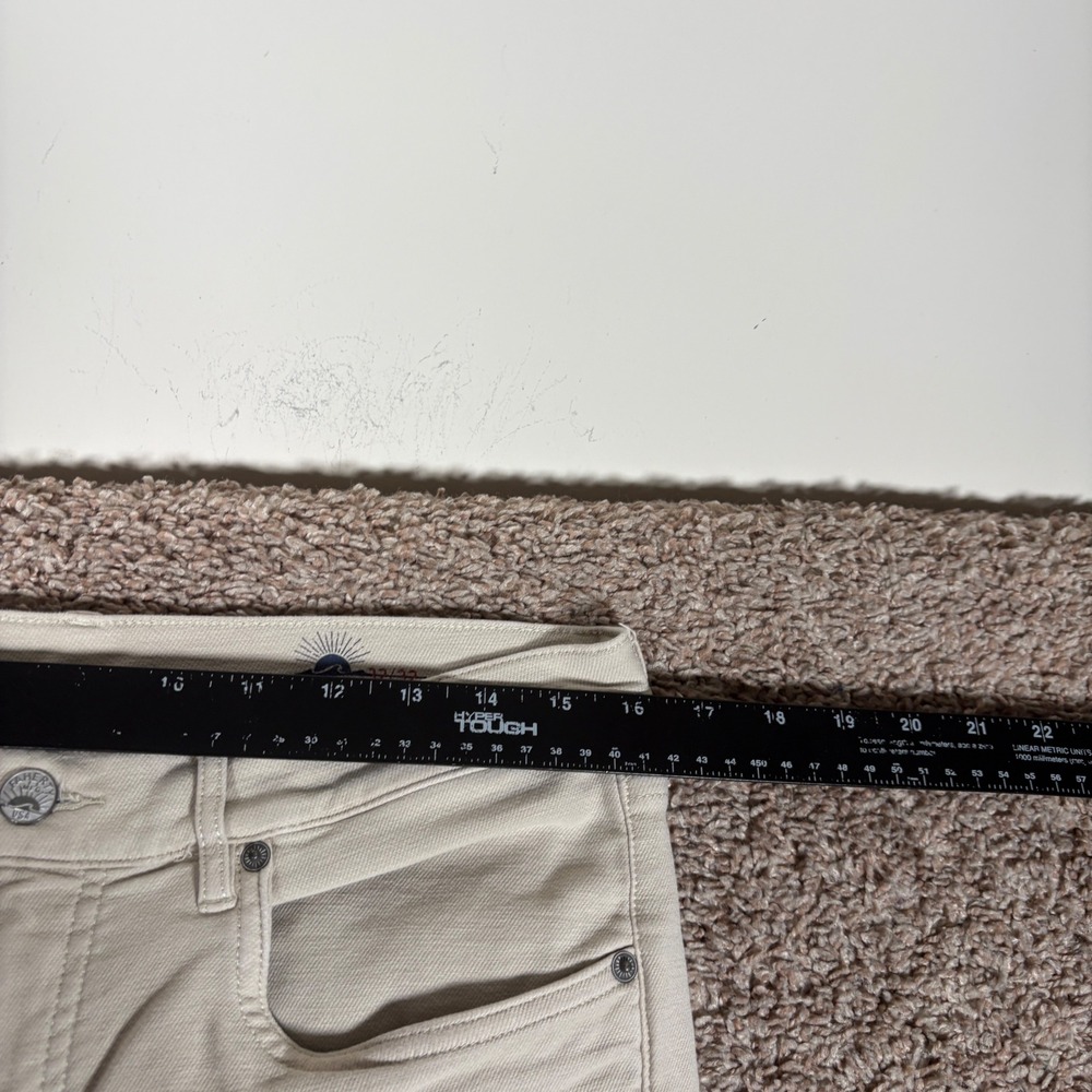 Faherty Reserve Mens Movement 5-Pocket Slim Straight Pants Stone Beige 32x32 - Picture 4 of 10